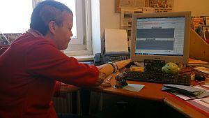 in den Computer eingeben